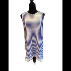 Kim & Cami Women’s  Swimsuit Dress Coverup Medium Purple Striped Sexy Chic